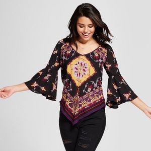 NWT Bell Sleeve Blouse